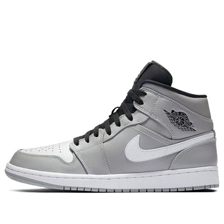 Air Jordan 1 Mid 'Wolf Grey Black White'  554724-046 Epochal Sneaker